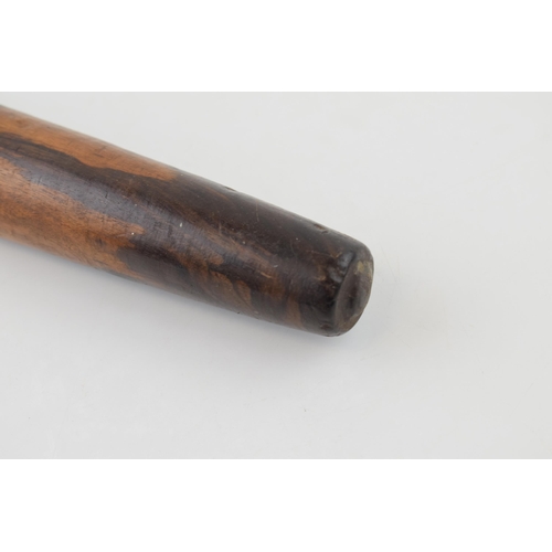 351 - A 19th century pie pin /rolling pin. Lignum vitae or similar hardwood. Of kitchenalia interest. Leng... 