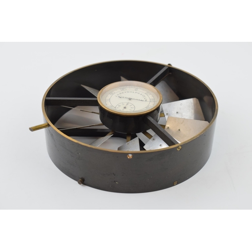 352 - A vintage Anemometer by J.A. Reynolds & Co, Ltd Birmingham. Diameter 16cm. Height 19cm.