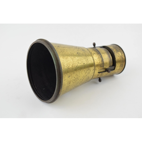 354 - 19th century microscope viewer for magic lantern slides. Height 16cm.