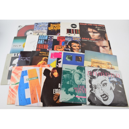 359 - A collection  of vinyl 45 singles from the 1980s and 1990s to include artists, The Damned, The Wonde... 