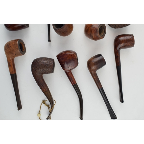 408 - A collection of vintage tobacco smoking pipes to include briar examples by 'Ascot Special', 'Londone... 