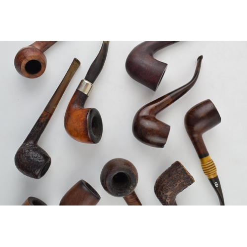 414 - A collection of vintage tobacco smoking pipes to include briar examples by 'Civic', 'Vollams, 'John ... 