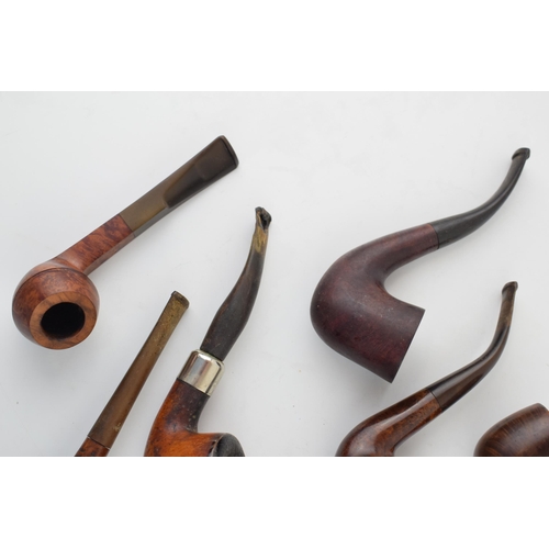 414 - A collection of vintage tobacco smoking pipes to include briar examples by 'Civic', 'Vollams, 'John ... 