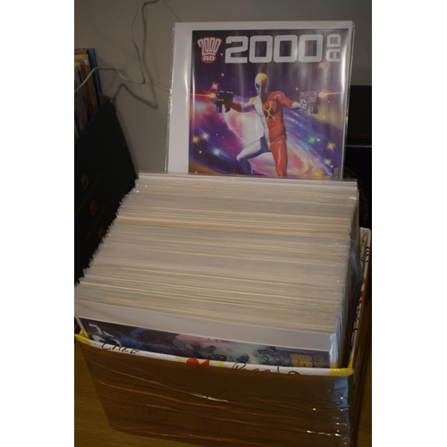 441 - A collection of 2000 AD comics. All issues are housed in card backed cellophane storage sleeves. (Qt... 