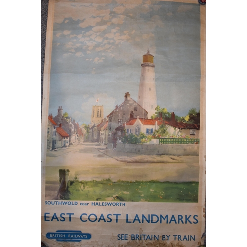 446 - 'British Rail' Railway poster 'East Coast Landmarks' 'Southwold near Halesworth' by 'Frank H Mason' ... 