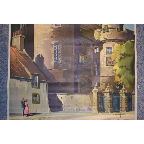 447 - 'British Rail' Railway poster 'Falkland Palace' lithograph printed by Stafford & Co, Nottingham. 64c... 