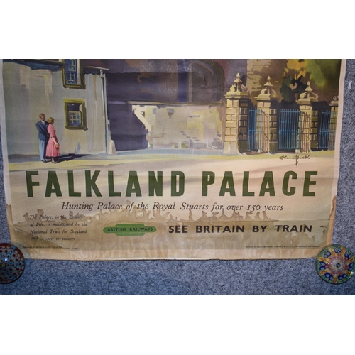 447 - 'British Rail' Railway poster 'Falkland Palace' lithograph printed by Stafford & Co, Nottingham. 64c... 