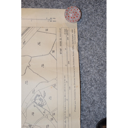 449 - Two plan maps of local interest relating to Uttoxeter. (2)