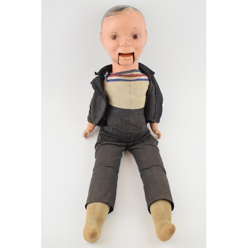 459 - 'Charly McCarthy' ventriloquists dummy doll c1930s. Reliable Toys, Canada. Height 59cm.