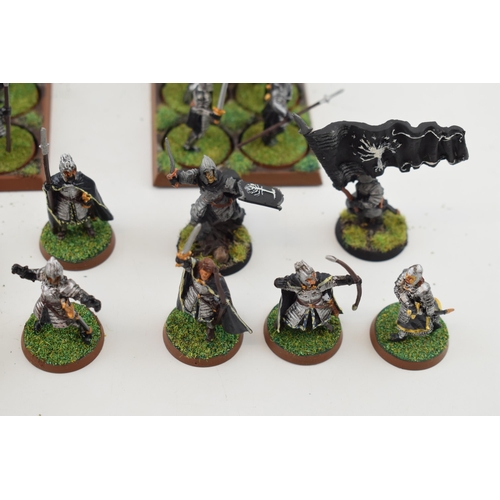 481 - A collection of cast metal and plastic war-games and miniature figures by 'Games Workshop' from the ... 