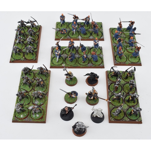 485 - A collection of cast metal and plastic war-games and miniature figures by 'Games Workshop' from the ... 