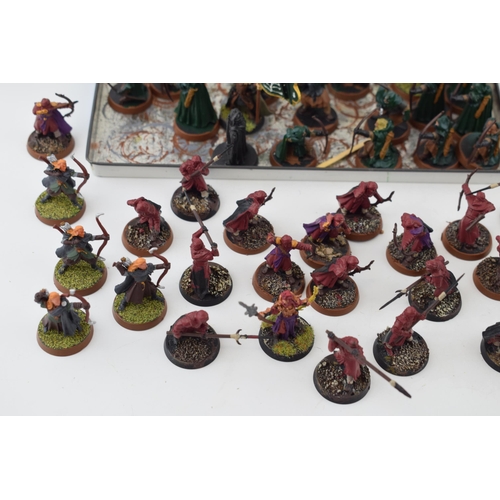 486 - A collection of cast metal and plastic war-games and miniature figures by 'Games Workshop' from the ... 