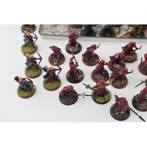 486 - A collection of cast metal and plastic war-games and miniature figures by 'Games Workshop' from the ... 