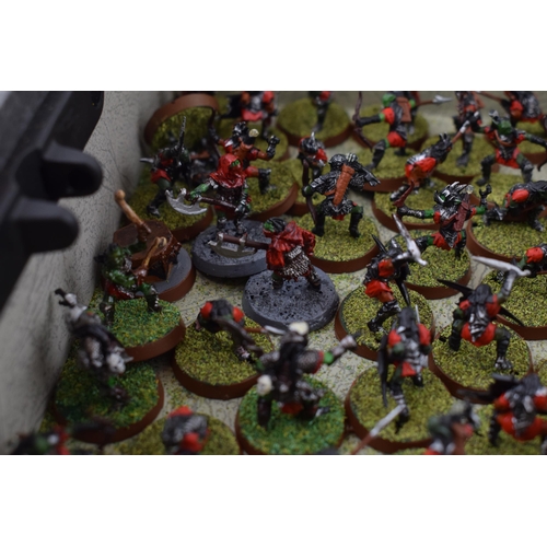 487 - A collection of cast metal and plastic war-games and miniature figures by 'Games Workshop' from the ... 