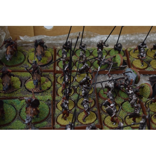 490 - A collection of cast metal and plastic war-games and miniature figures by 'Games Workshop' from the ... 