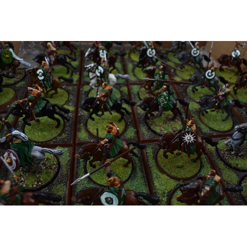 491 - A collection of cast metal war-games and miniature figures by 'Games Workshop' from the 'Lord of The... 