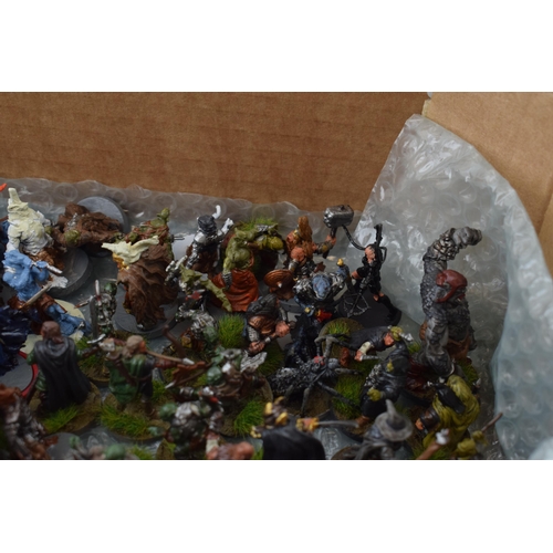 492 - A collection of cast metal war-games and miniature figures by 'Fantasy Flight Games' from the 'Lord ... 