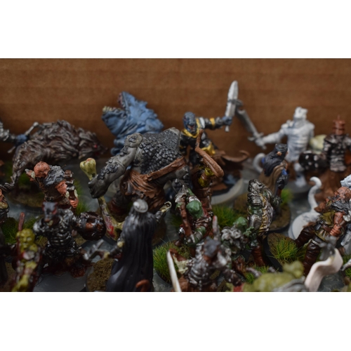 492 - A collection of cast metal war-games and miniature figures by 'Fantasy Flight Games' from the 'Lord ... 