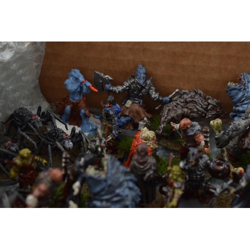 492 - A collection of cast metal war-games and miniature figures by 'Fantasy Flight Games' from the 'Lord ... 