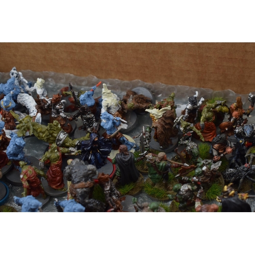 492 - A collection of cast metal war-games and miniature figures by 'Fantasy Flight Games' from the 'Lord ... 