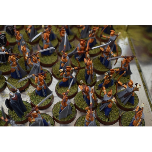 493 - A collection of cast metal war-games and miniature figures by 'Games Workshop' from the 'Lord of The... 