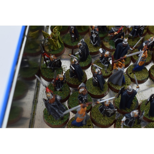 493 - A collection of cast metal war-games and miniature figures by 'Games Workshop' from the 'Lord of The... 