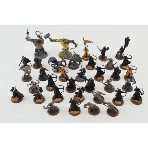 494 - A collection of cast metal war-games and miniature figures by 'Games Workshop' from the 'Lord of The... 