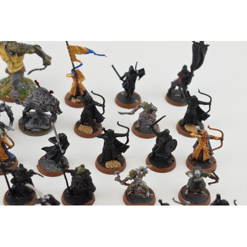 494 - A collection of cast metal war-games and miniature figures by 'Games Workshop' from the 'Lord of The... 