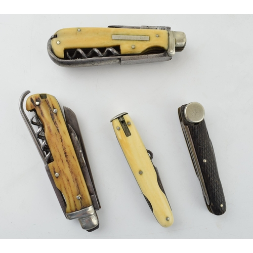 515 - A 19th century Coachman's / Horseman's multitool pocket knife by Humphreys. Sheffield (Length 8.5cm)... 