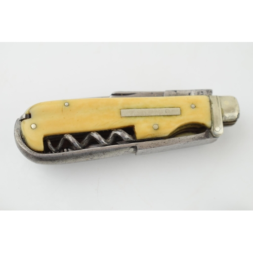 515 - A 19th century Coachman's / Horseman's multitool pocket knife by Humphreys. Sheffield (Length 8.5cm)... 