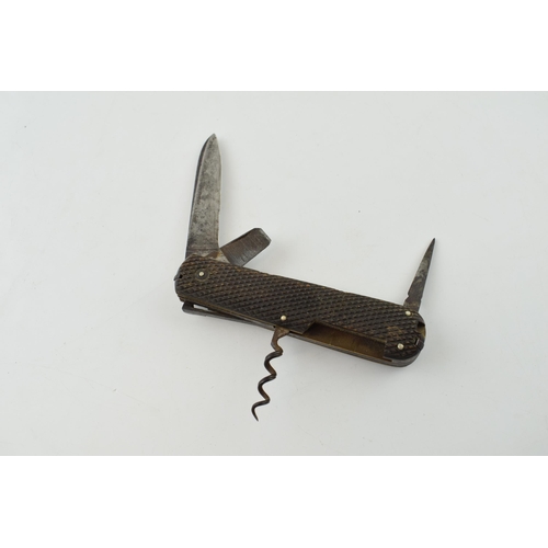 528 - A multitool pocket knife by J Gibbins and Sons of Sheffield. Length 11.5cm.