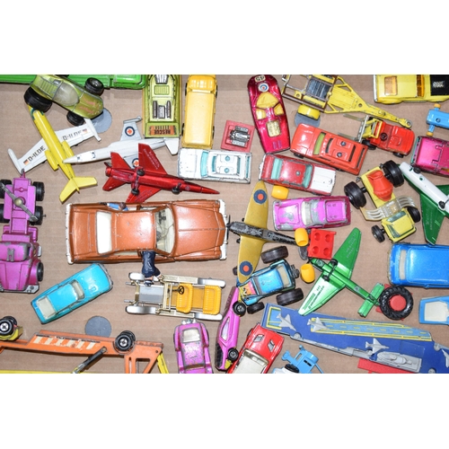 501A - A collection od die-cast vehicles to include a Corgi Kojak vehicle, a Matchbox Ford, an Alfa Carabo,... 