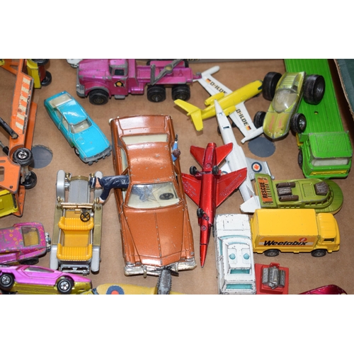 501A - A collection od die-cast vehicles to include a Corgi Kojak vehicle, a Matchbox Ford, an Alfa Carabo,... 