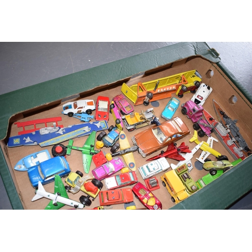 501A - A collection od die-cast vehicles to include a Corgi Kojak vehicle, a Matchbox Ford, an Alfa Carabo,... 