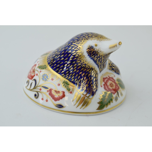 102 - Royal Crown Derby paperweight, Mole, an exclusive for the Royal Crown Derby Collector's Guild 1994, ... 