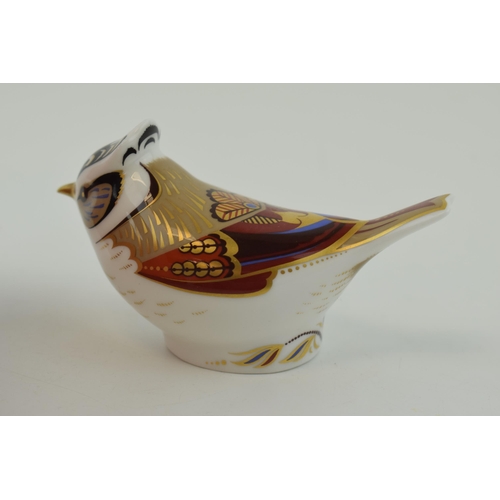 25 - Royal Crown Derby paperweight, Crested Tit, an exclusive for the RCD Collectors Guild, 21st Annivers... 