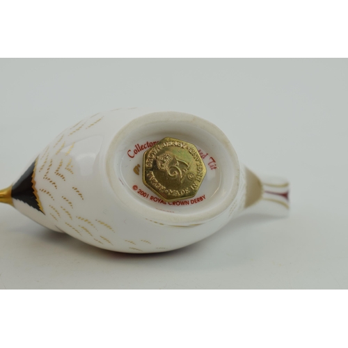 25 - Royal Crown Derby paperweight, Crested Tit, an exclusive for the RCD Collectors Guild, 21st Annivers... 