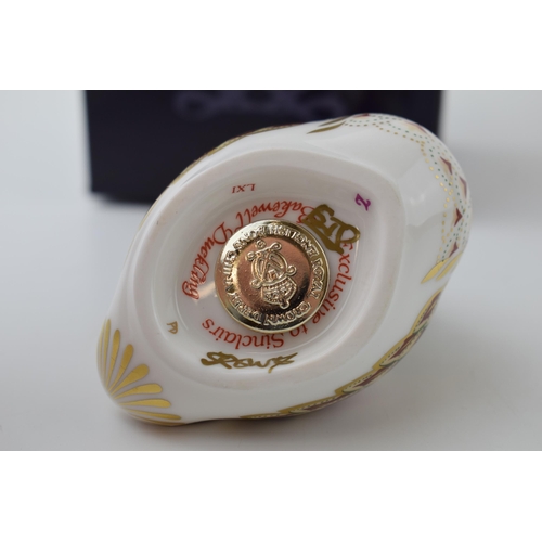 46 - Royal Crown Derby paperweight, Bakewell Duckling, exclusive limited edition for Sinclairs, only avai... 