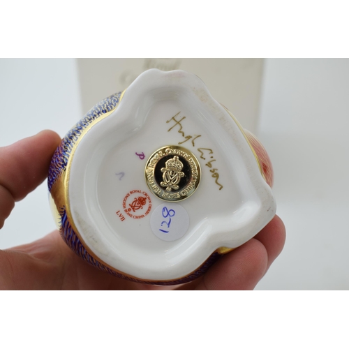 59 - Royal Crown Derby paperweight, Monkey and Baby, date code for 1994 (LVII), hand signed on the base b... 