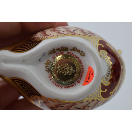 74 - Royal Crown Derby paperweight - Partridge, number 4,090 of a limited edition of 4,500, signed by Sue... 