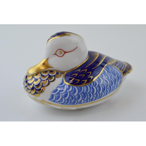 9 - Royal Crown Derby paperweight, Duck, one of the original six paperweights first introduced at the Ch... 