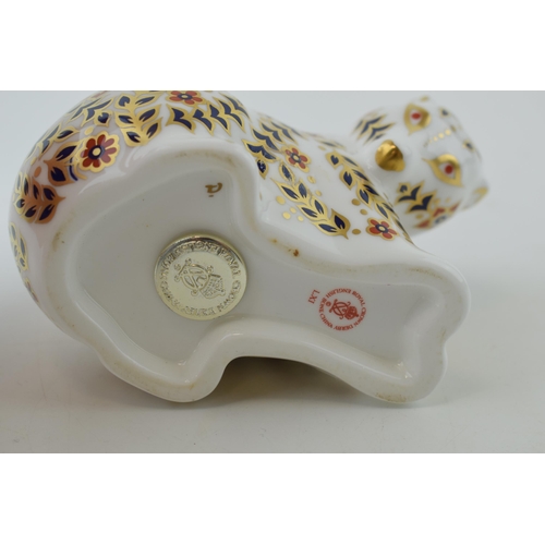 97 - Royal Crown Derby Russian Bear paperweight, 8cm, modelled by Robert Jefferson and decoration designe... 