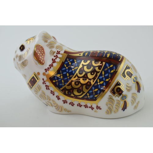 98 - Royal Crown Derby paperweight, Ponchito Guinea Pig, 12cm high, this is number 35 of a limited editio... 