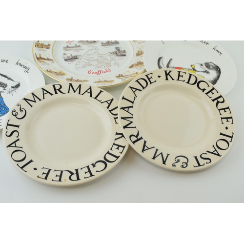 117 - Pottery to include a pair of Emma Bridgewater Toast & Marmalade plates, a pair of Jimbobart similar ... 