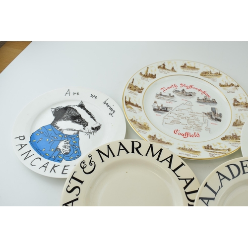 117 - Pottery to include a pair of Emma Bridgewater Toast & Marmalade plates, a pair of Jimbobart similar ... 