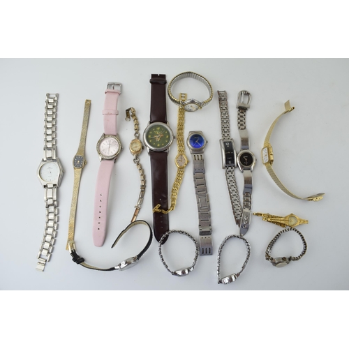 676 - A collection of lady's fashion wristwatches to include makes such as Seconda, Timex and Oasis etc.