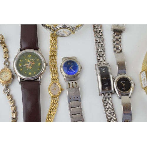 676 - A collection of lady's fashion wristwatches to include makes such as Seconda, Timex and Oasis etc.