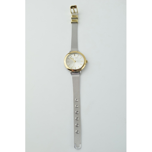 678 - Laura Ashley ladies wristwatch. Quartz movement with original metal bracelet. Case diameter 38mm