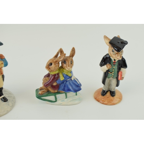 188 - Royal Doulton Bunnykins to include Liberty Bell L/E, bath time, sleigh ride (2nd), Seaside (boxed) a... 