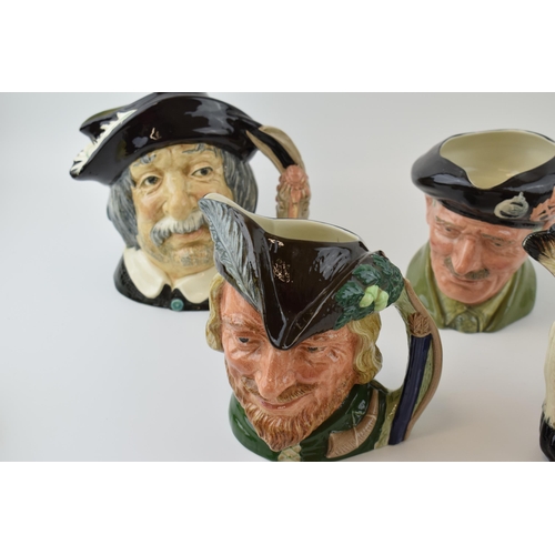 197 - Royal Doulton large character jugs to include, 'Mad Hatter' H.N. 6498, 'North American Indian' D 661... 